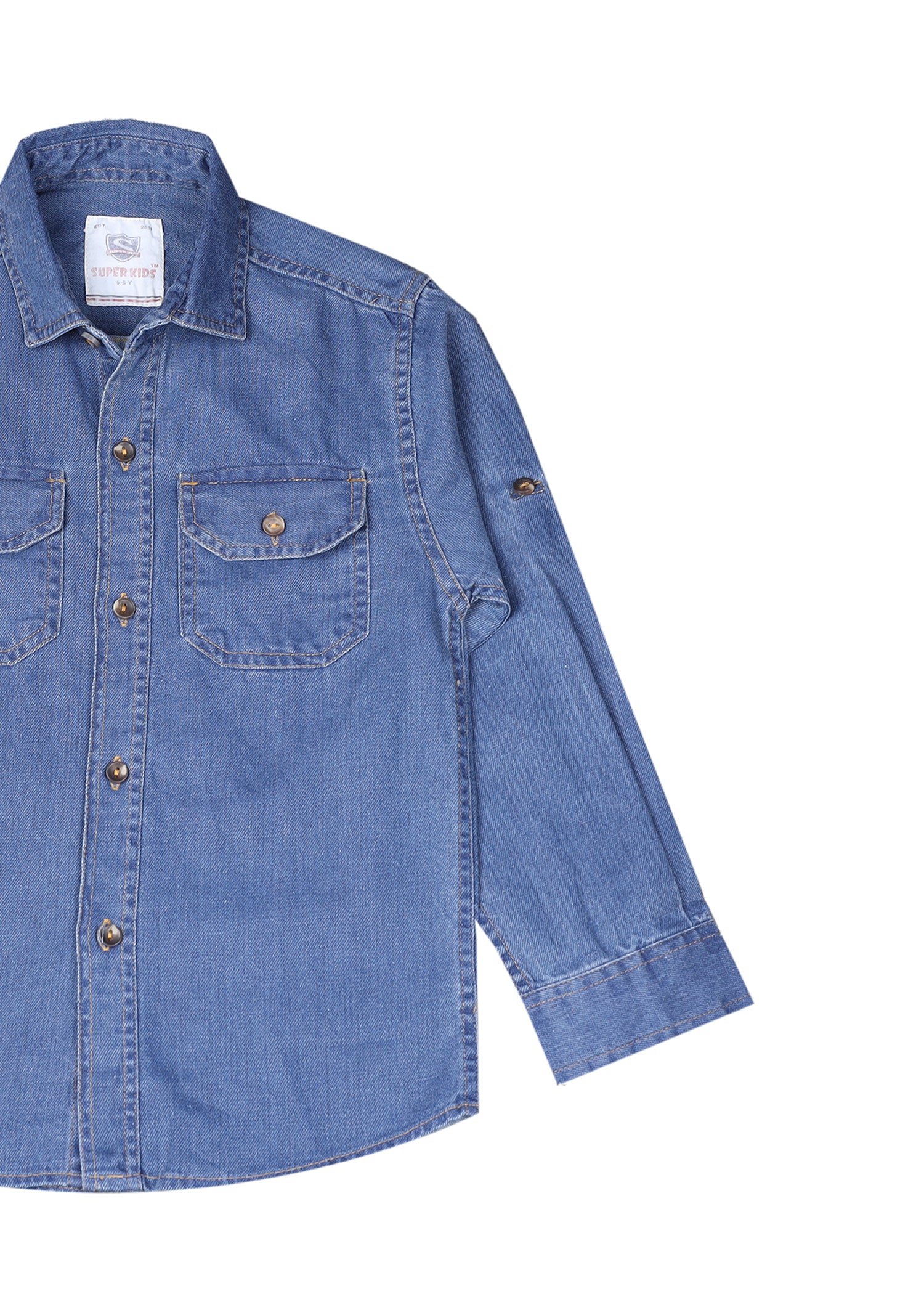 Double Pocket Denim Shirt