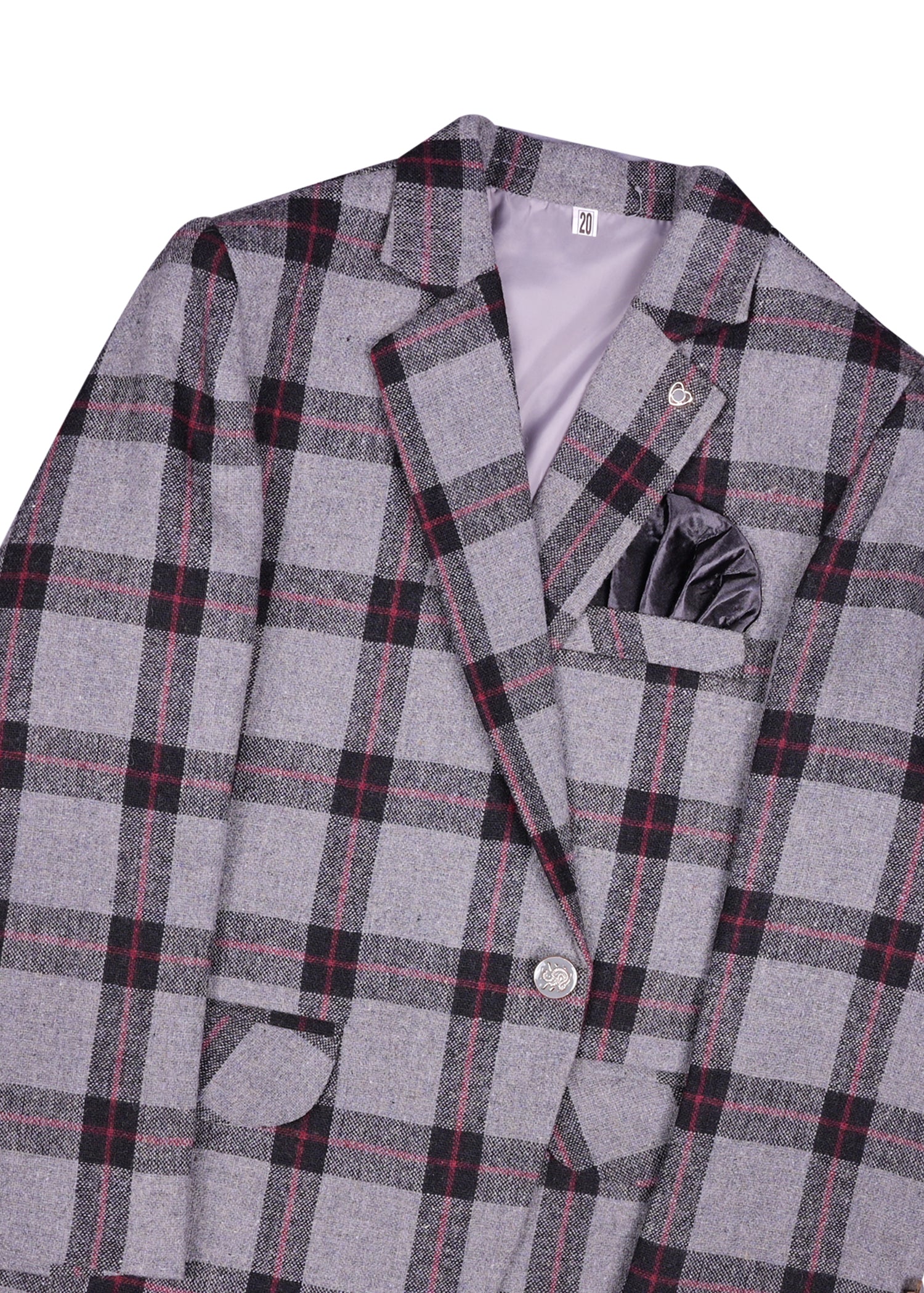 Checked Casual Coat