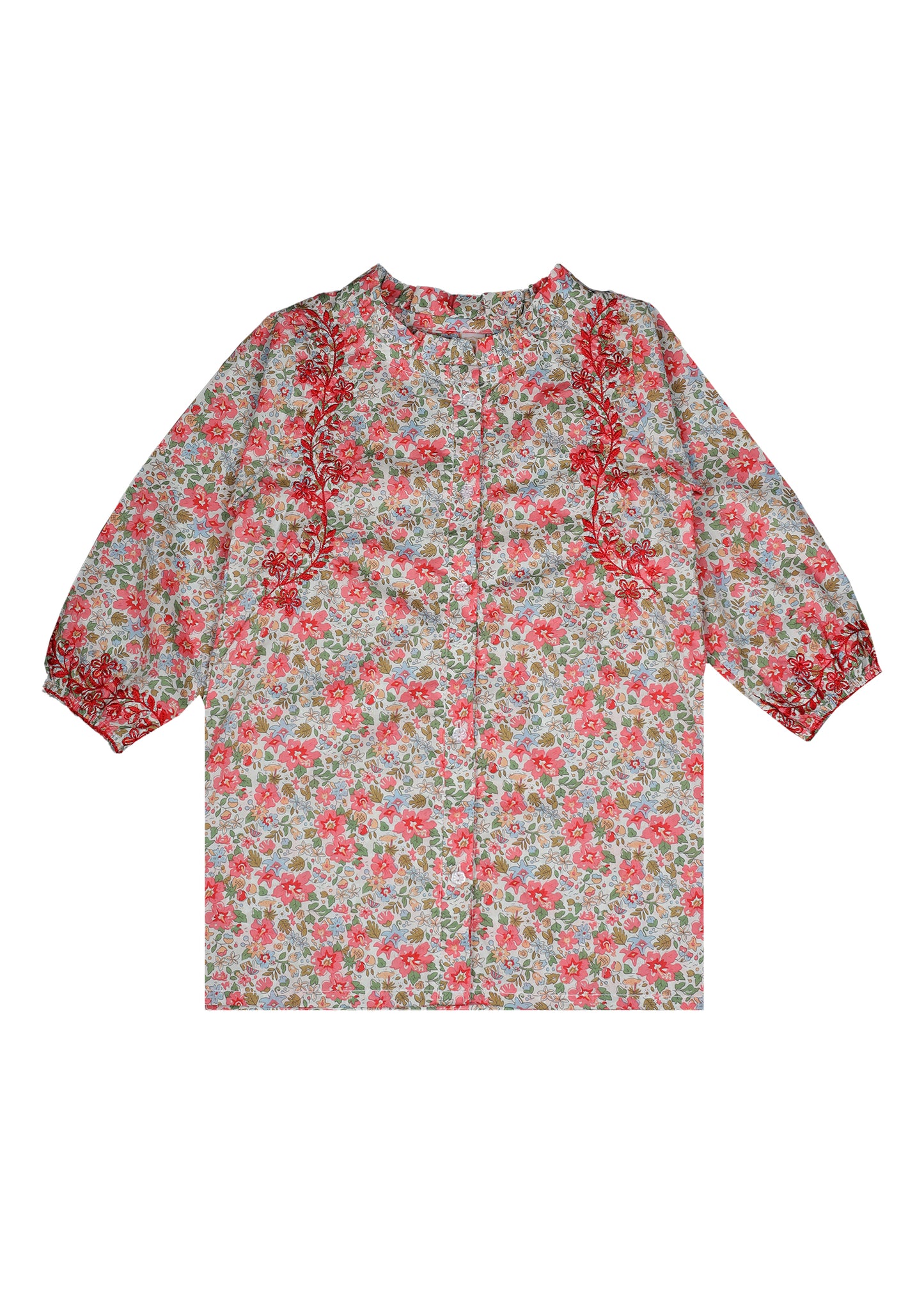 Embroidered Kameez With Loose Trouser