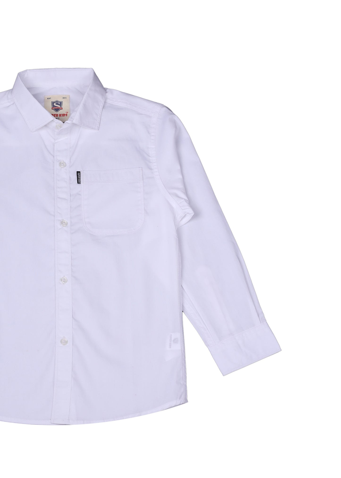 Plain White Casual Shirt