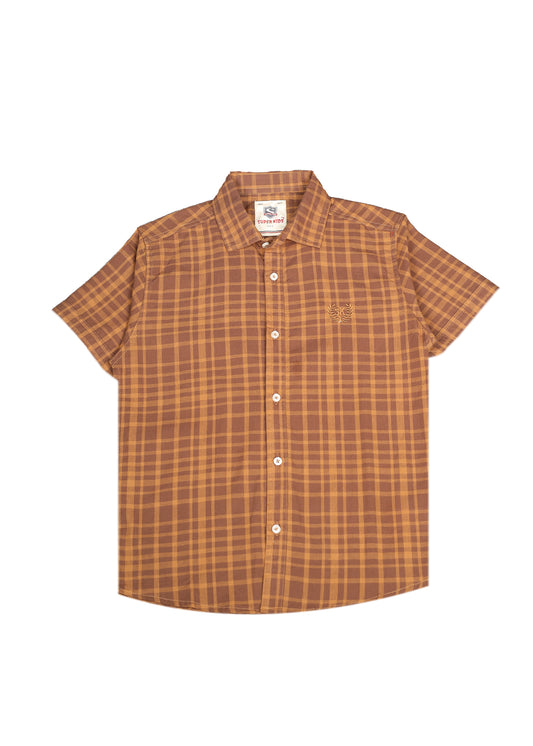 Checked Short Sleeve Shirt