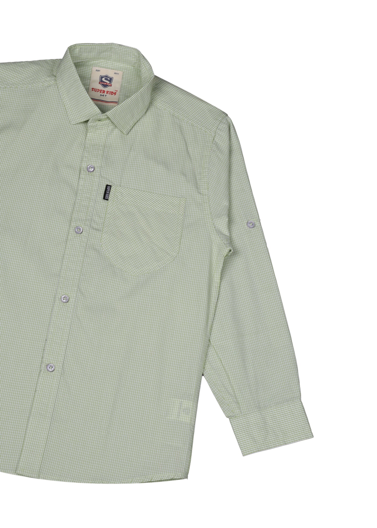 Checked Buttom Down Casual Shirt