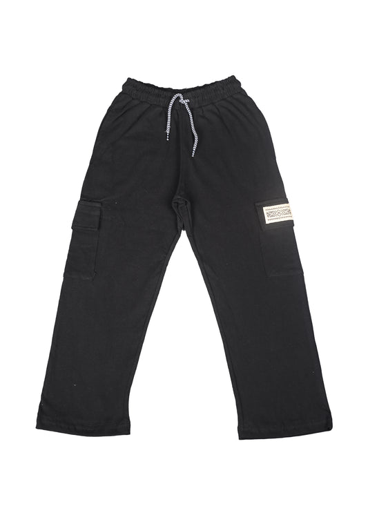 Plian Black Side Pocket  Pajamas