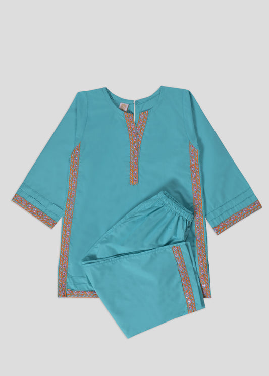 Embroidered Kurti With Trouser