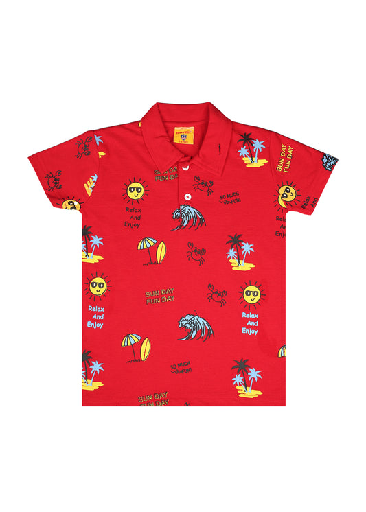 Printed Polo Shirt
