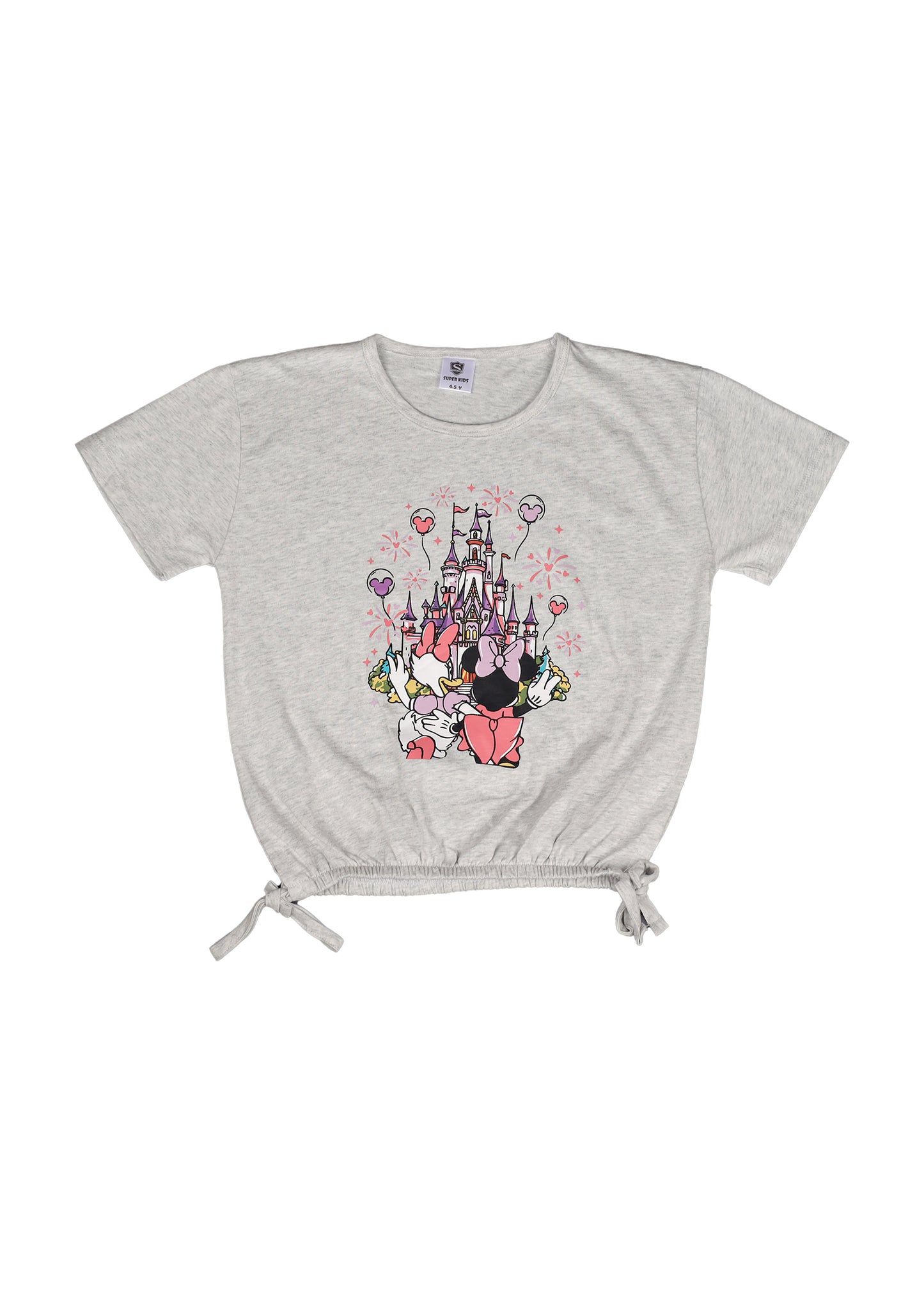 Girl's Printed Crop T-Shirt