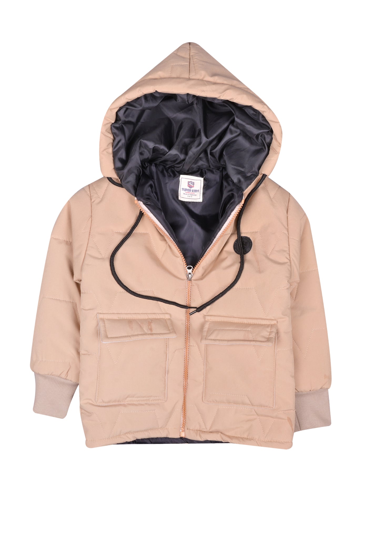 Block Pocketed Long Sleeve Jacket