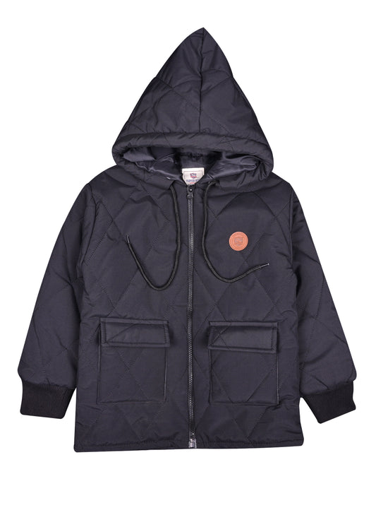 Block Pocketed Long Sleeve Jacket