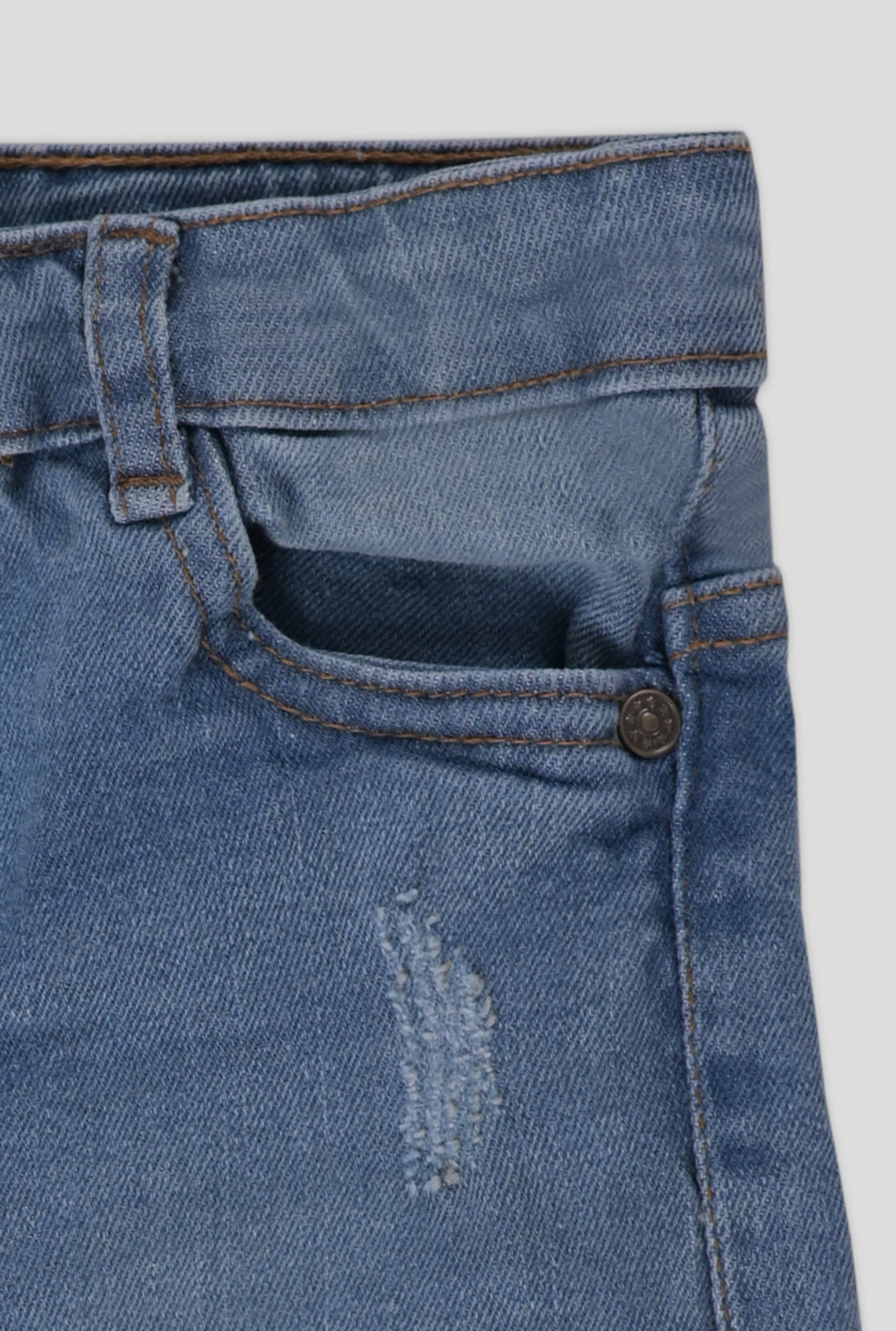 Ripped Denim Short