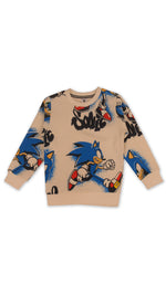 Load image into Gallery viewer, Sonic White Blue Sweatshirt
