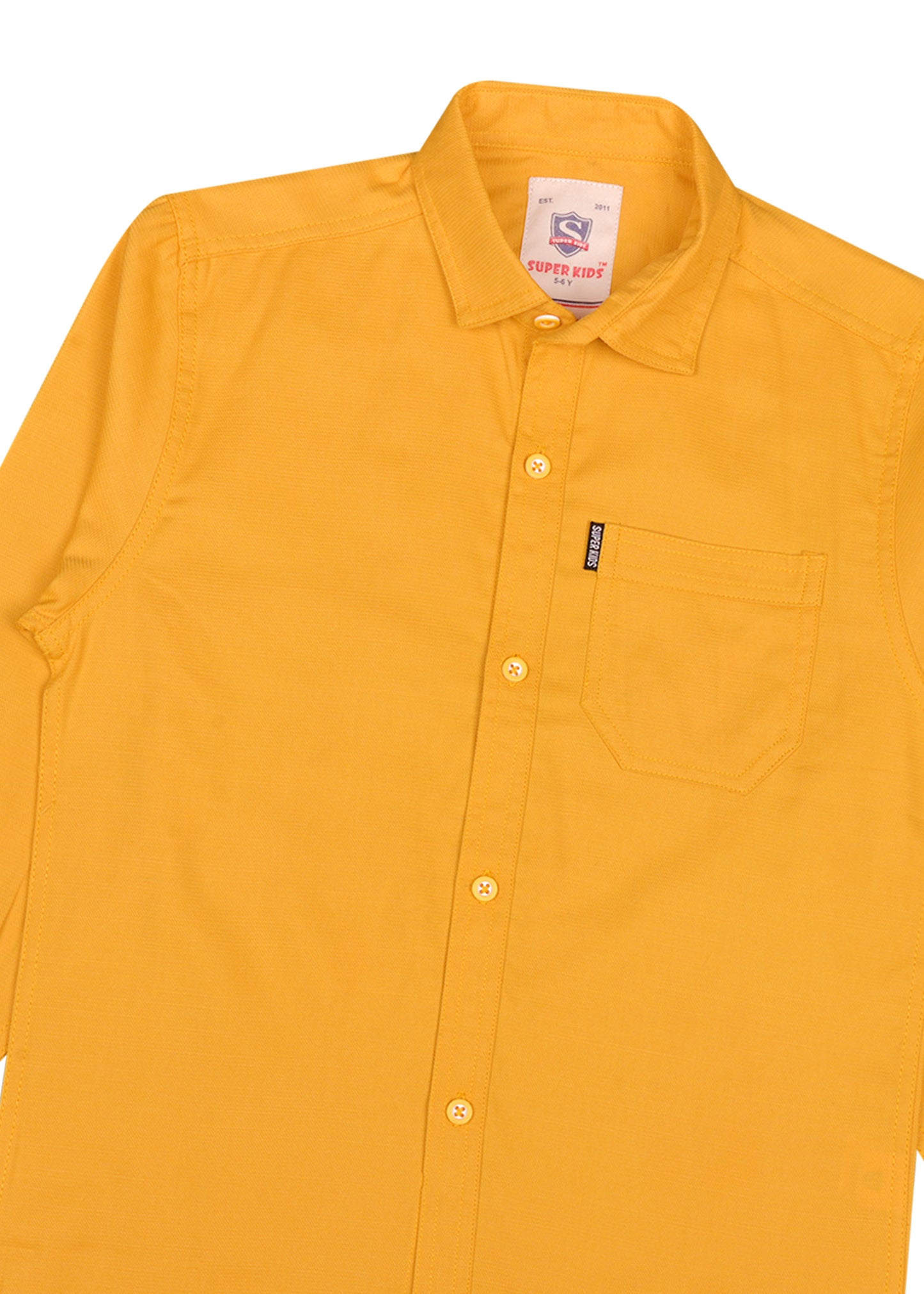Plain Mustard Casual Shirt