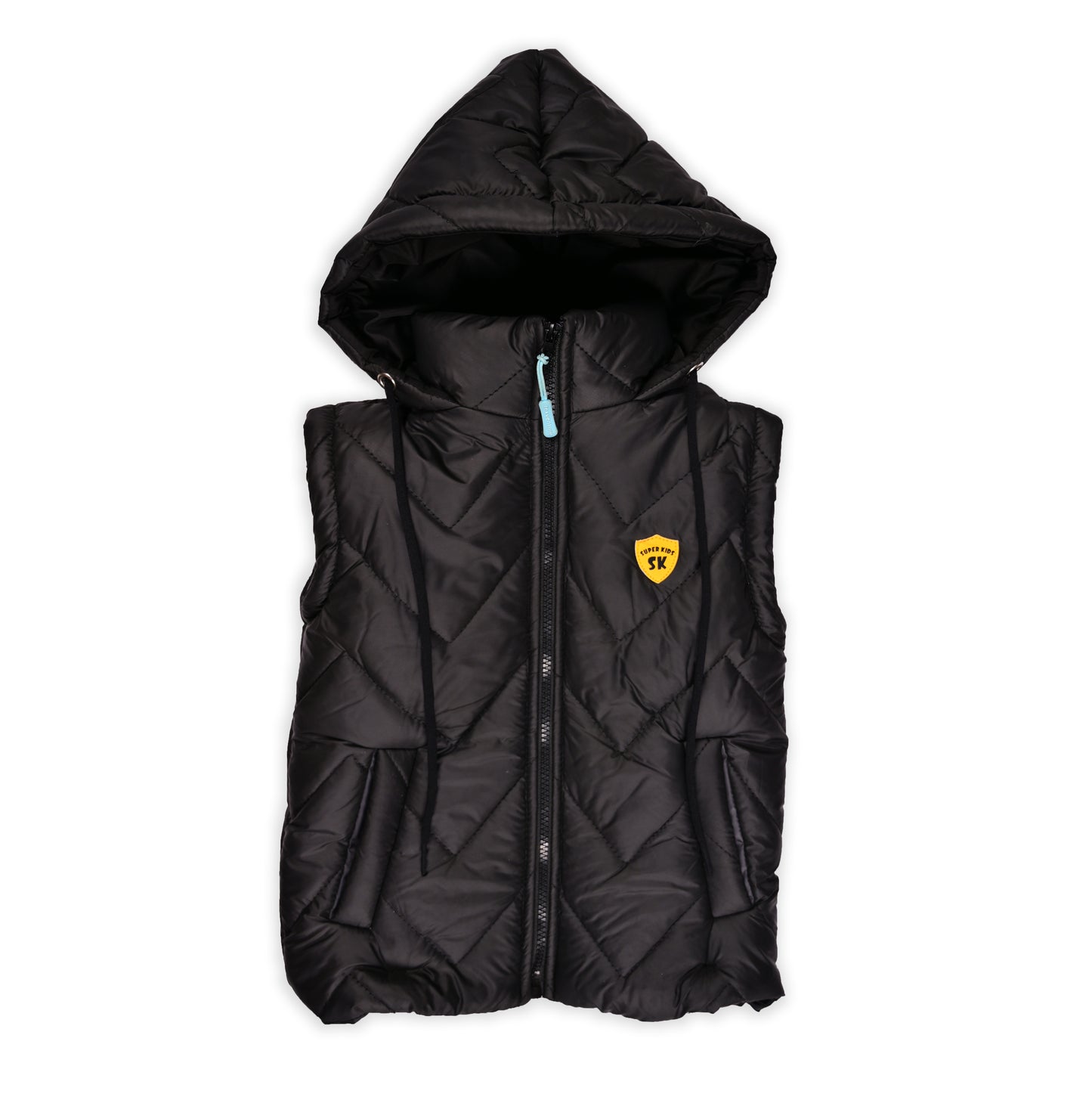 Hooded Sleeveless Puffer Jacket