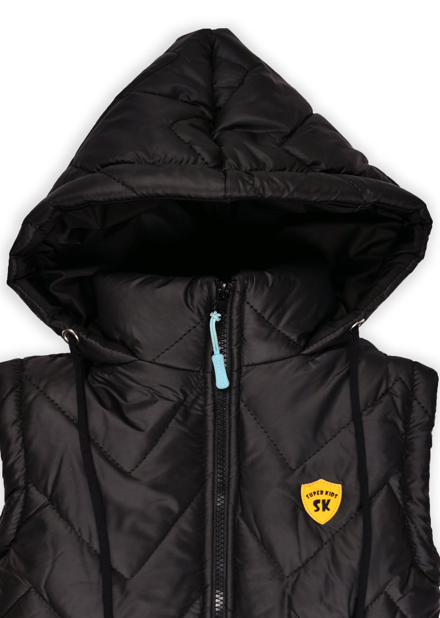 Hooded Sleeveless Puffer Jacket