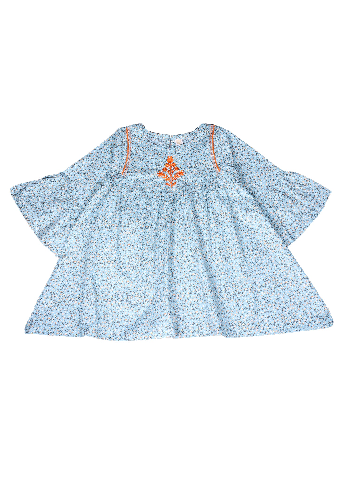 Blue Printed Top