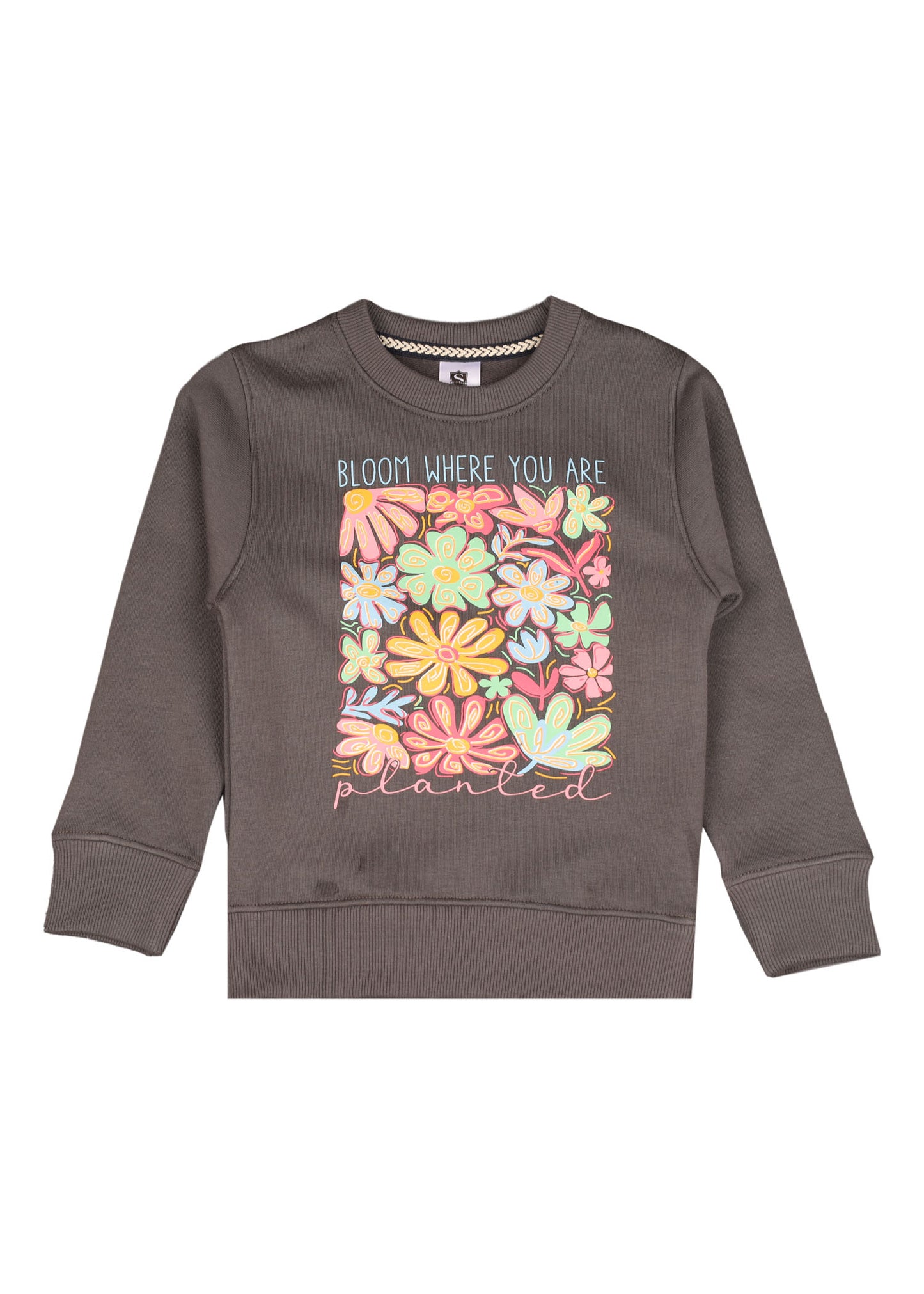 Bloom Where You Are Grapic SweatShirt