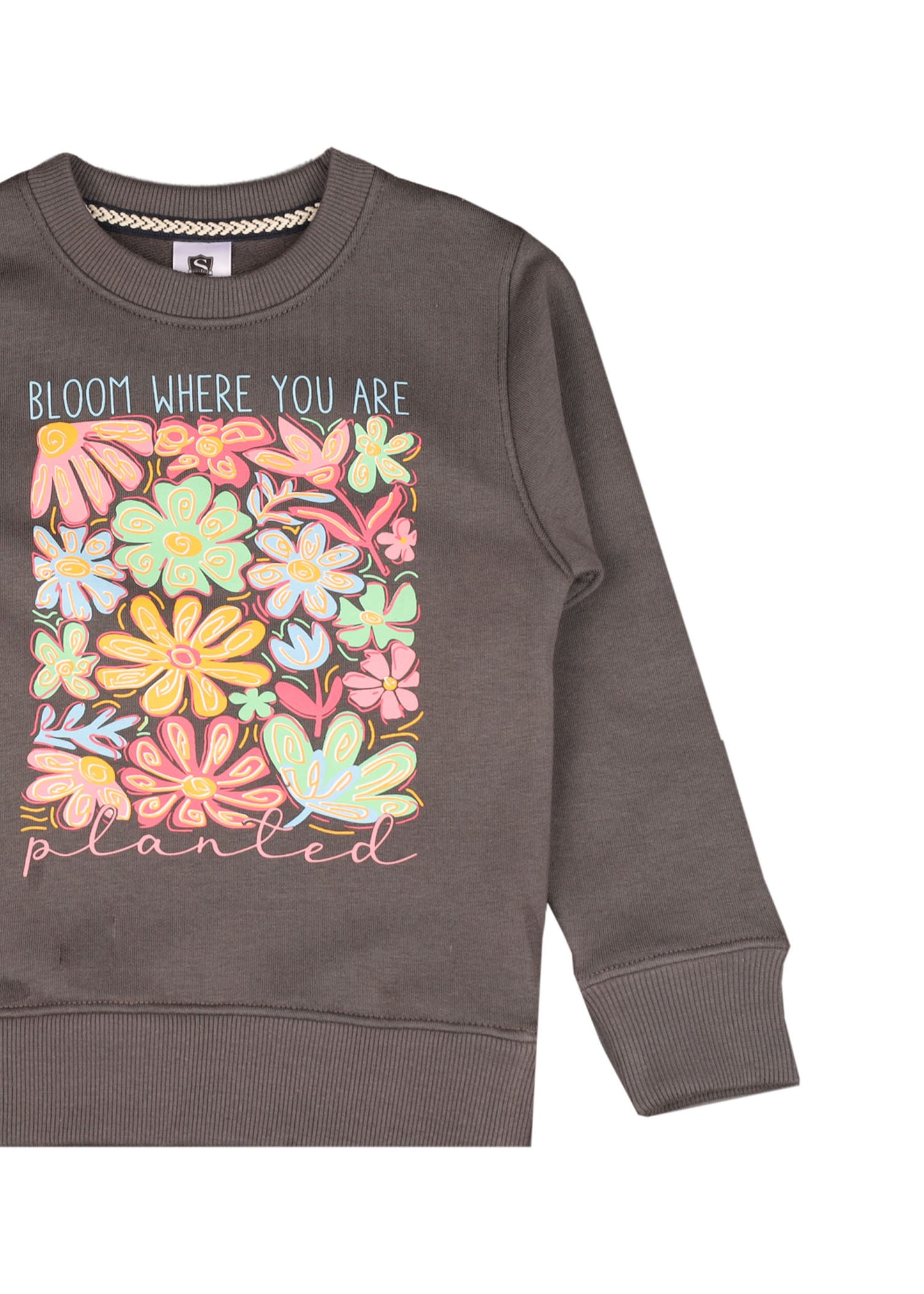 Bloom Where You Are Grapic SweatShirt
