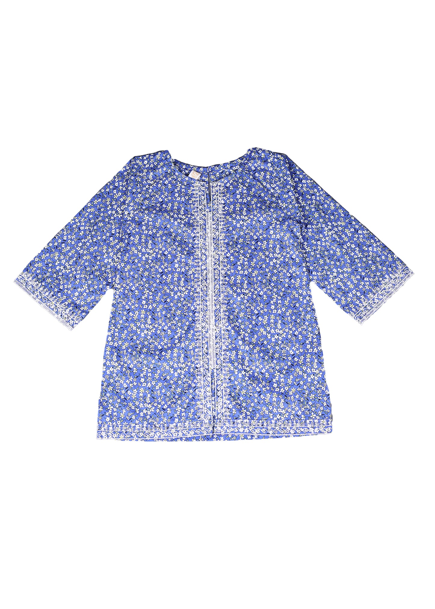Floral Printed Kameez With Loose Bottom Trouser
