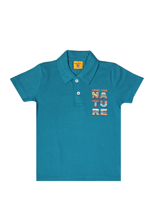 Plain Blue Polo Shirt
