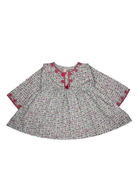 Embroiderd Frock With Shalwar