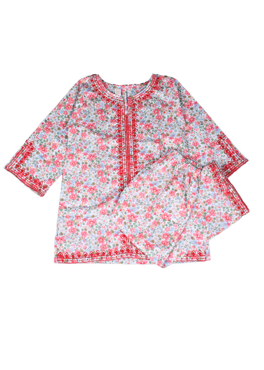 Printed Kameez With Loose Bottom Trouser