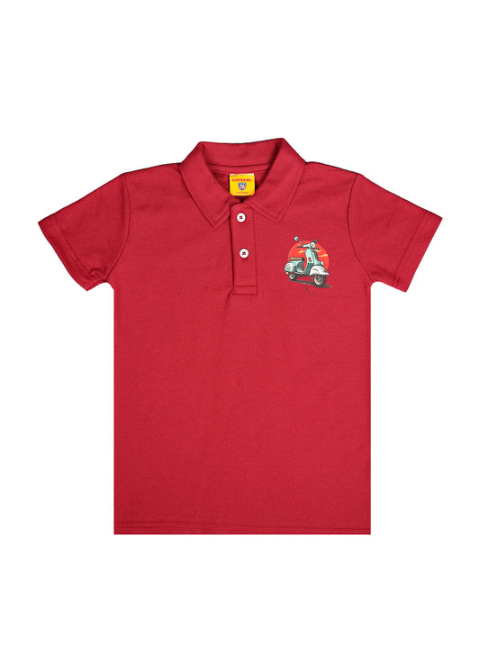 Scooter Grapic Polo Shirt