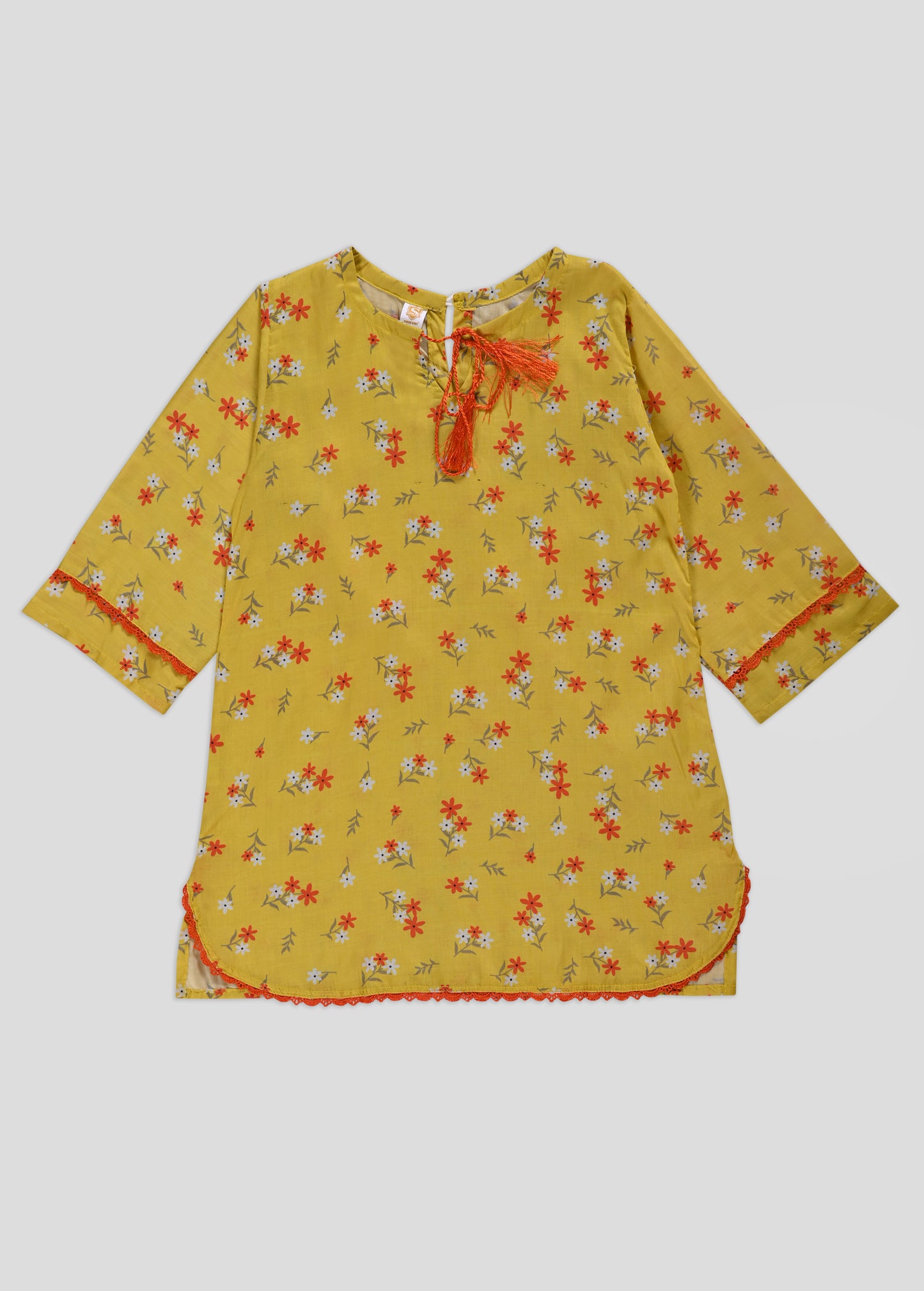 Embroidered Kurti With Trouser