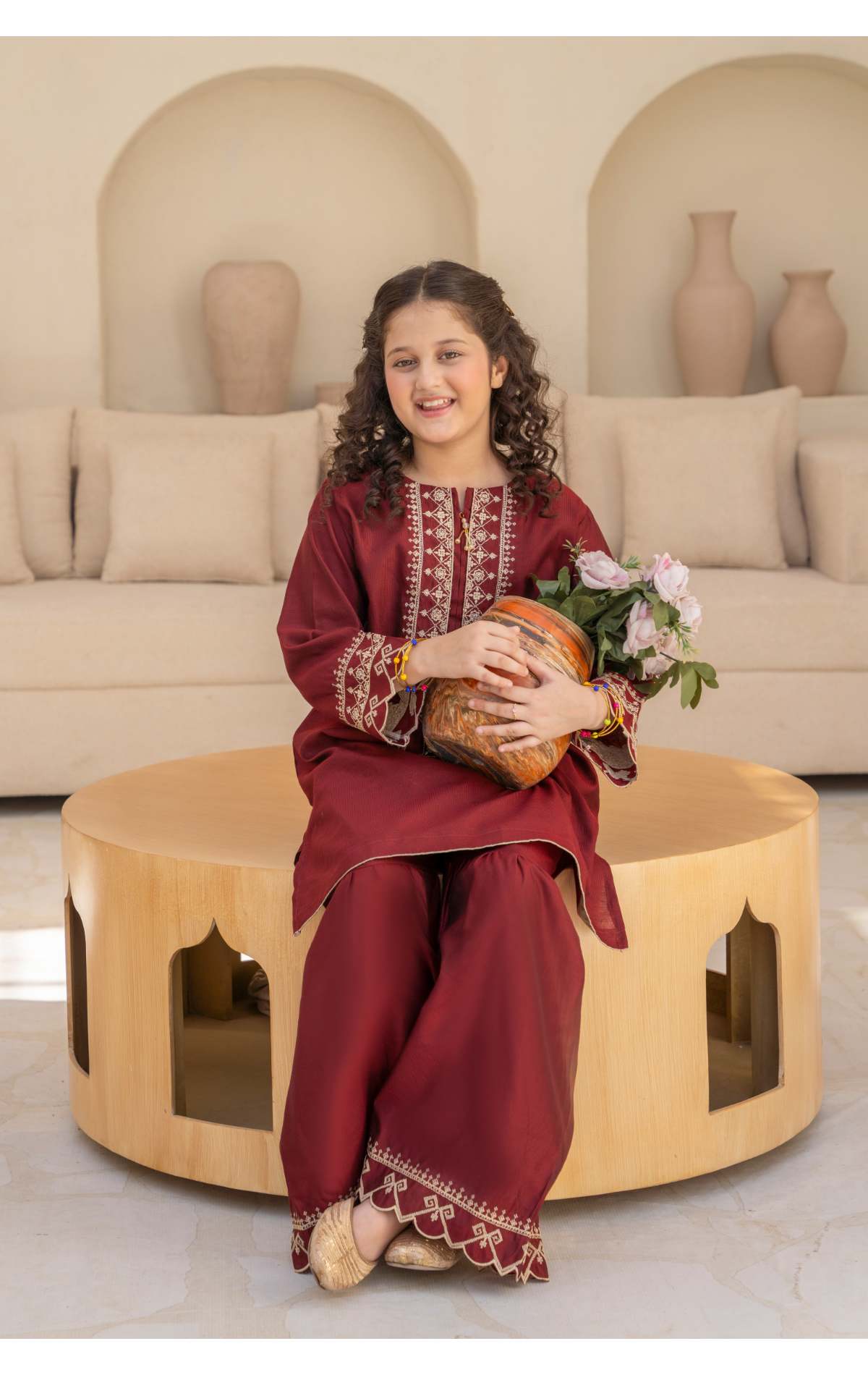 Embroidered Kameez & Gharara