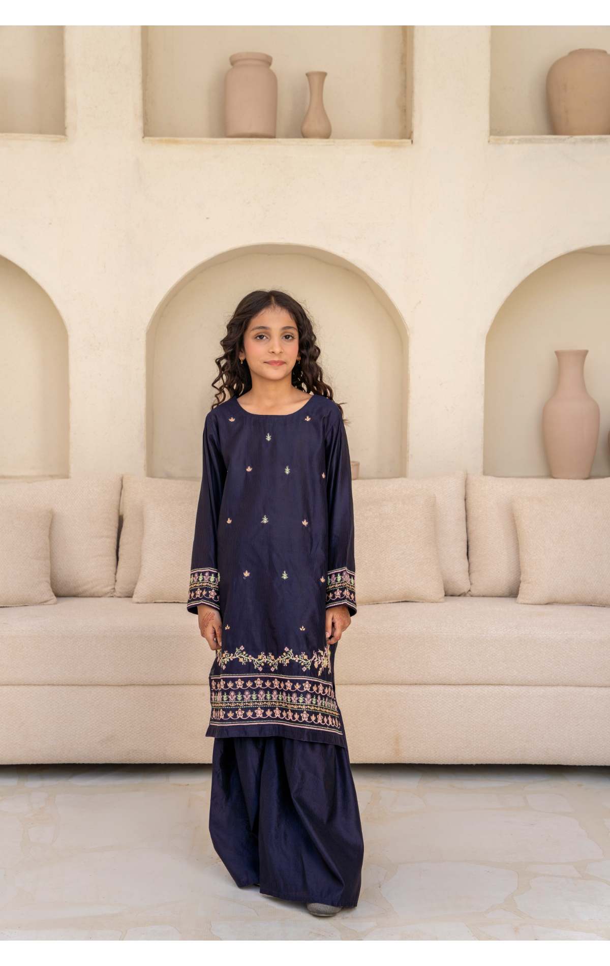 Embroidered Kameez & Gharara