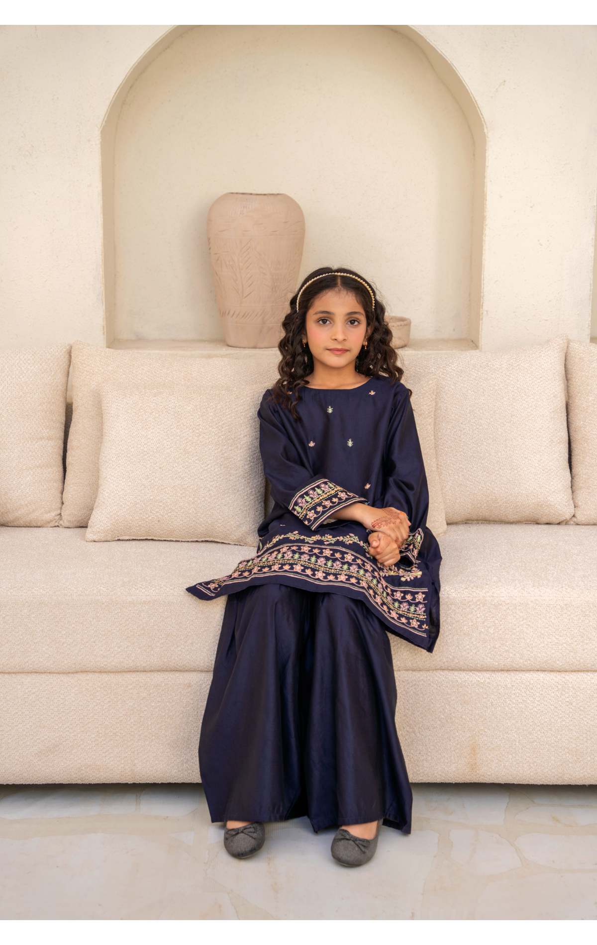 Embroidered Kameez & Gharara