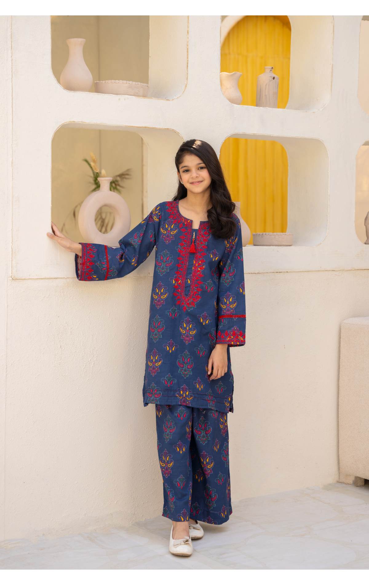Embroidered Kameez & Trouser