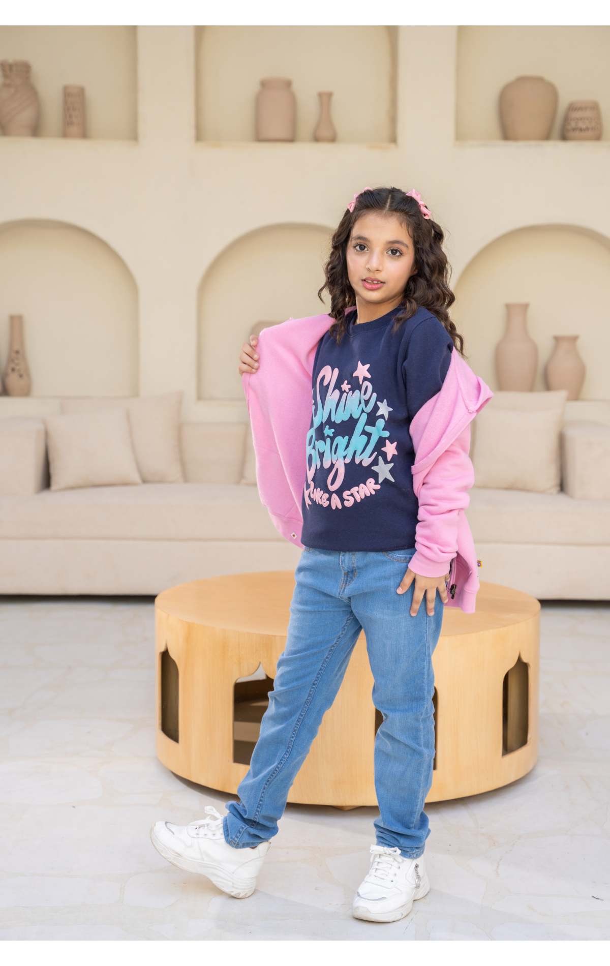 Light Pink Zipper Hoodie