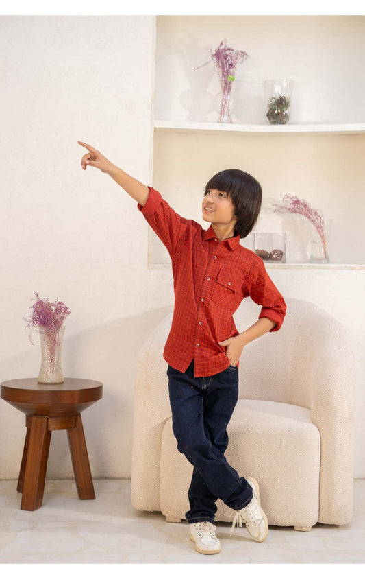 Buttom Down Check Shirt