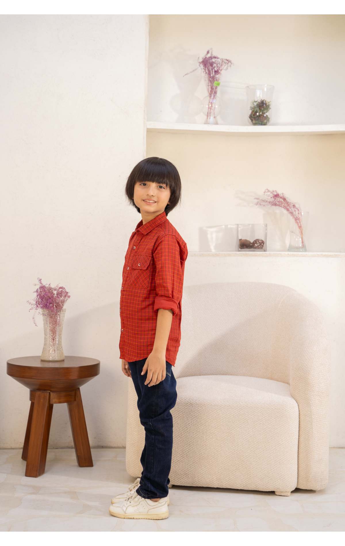 Buttom Down Check Shirt