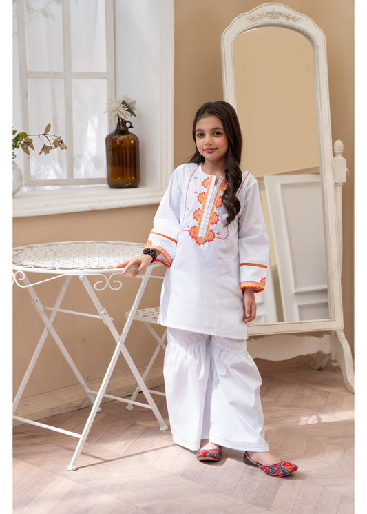 Embroidered kurta With Trouser