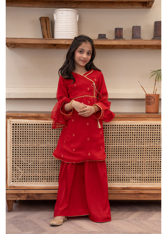 Embelliahed Kameez,Trouser & Dupatta