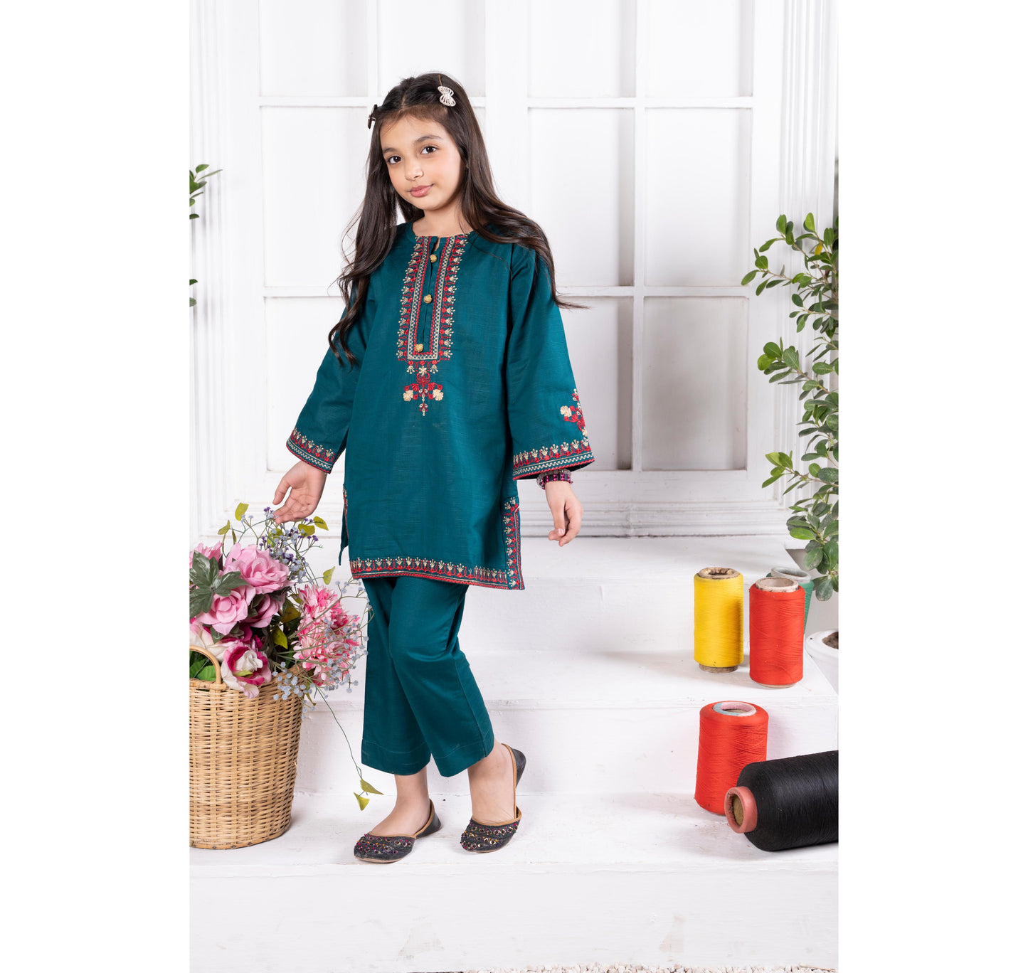 Hand Embroidered Kameez Trouser