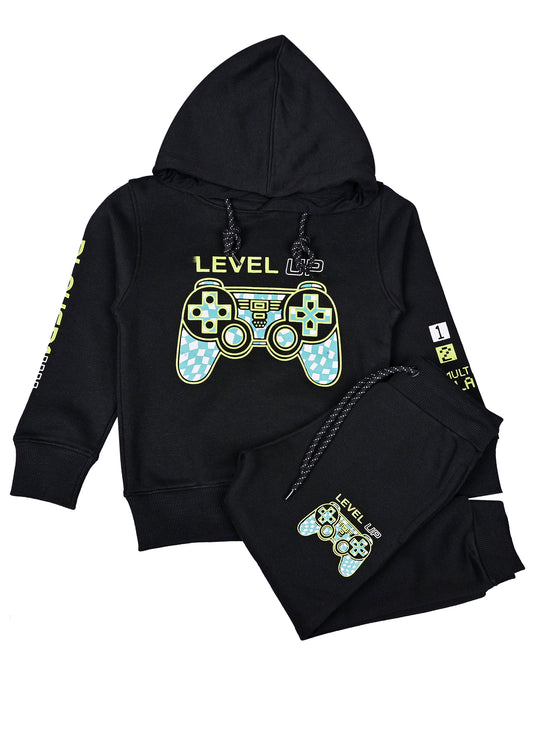 Level Up Gameing Hoodie & Trouser Set