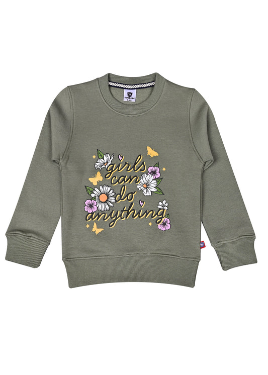 Girl's Can Do Anything Grapic SweatShirt