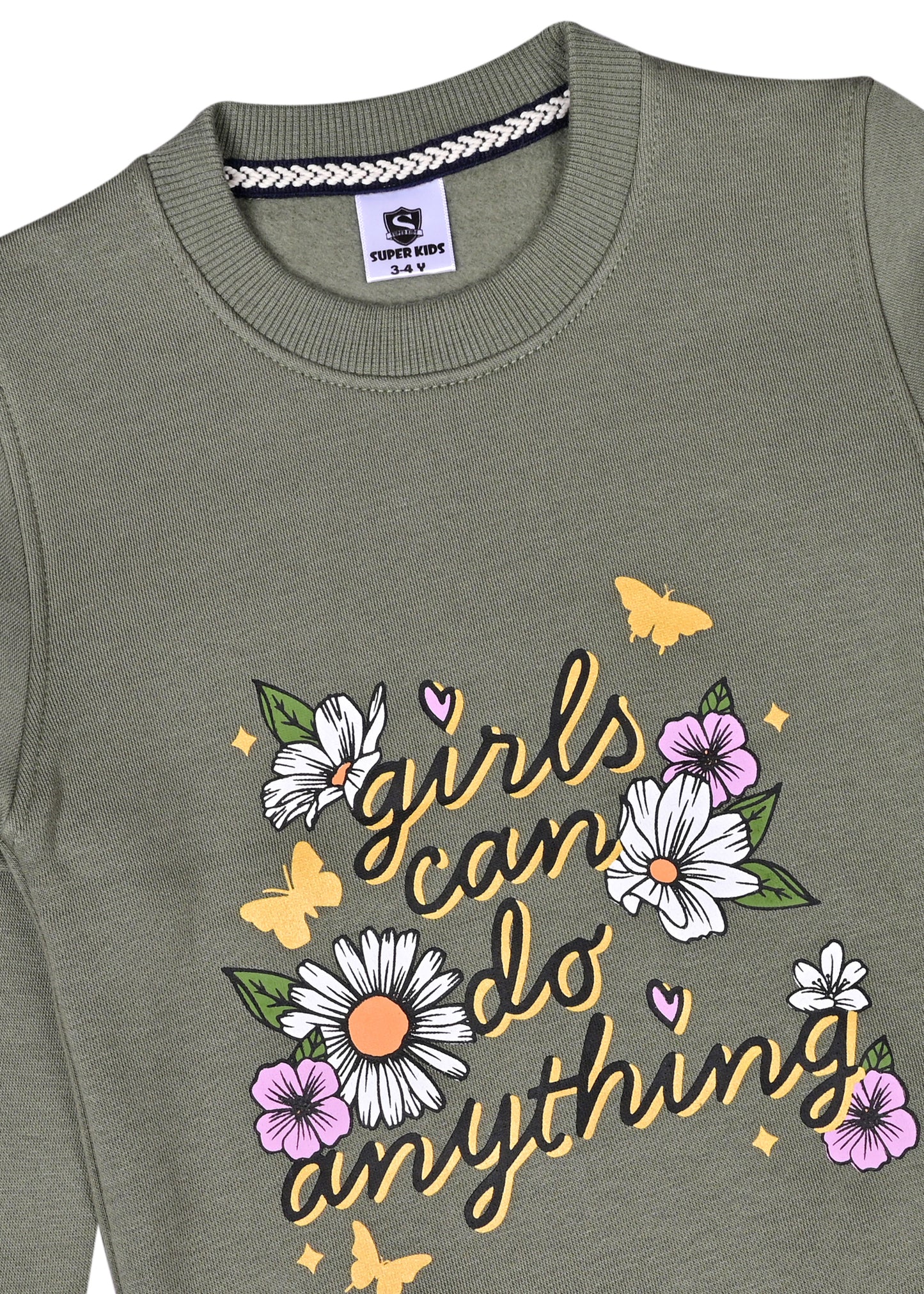 Girl's Can Do Anything Grapic SweatShirt