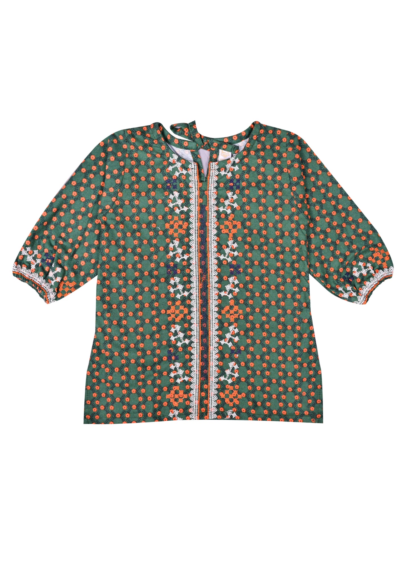 Embroidered Kameez With Flapper