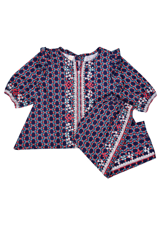 Embroidered Kameez With Flapper