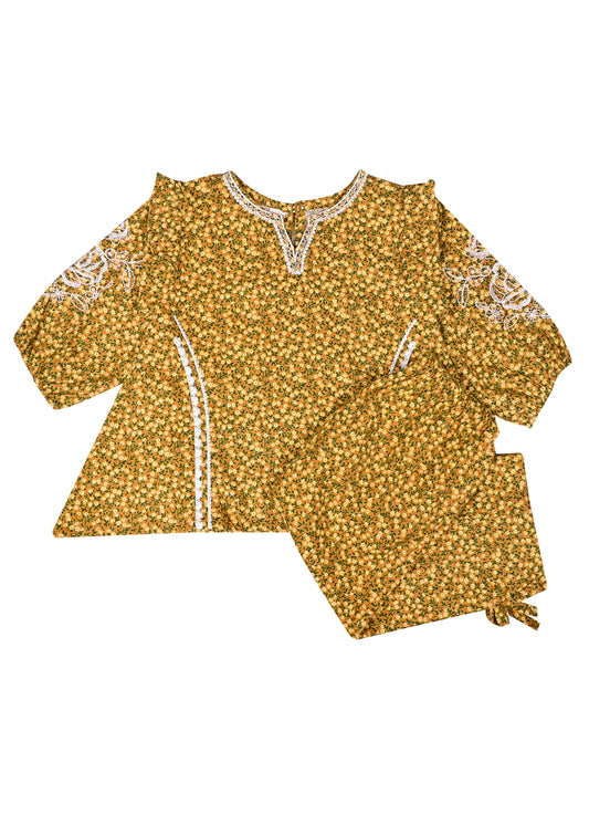 Embroidered Kameez With Flapper