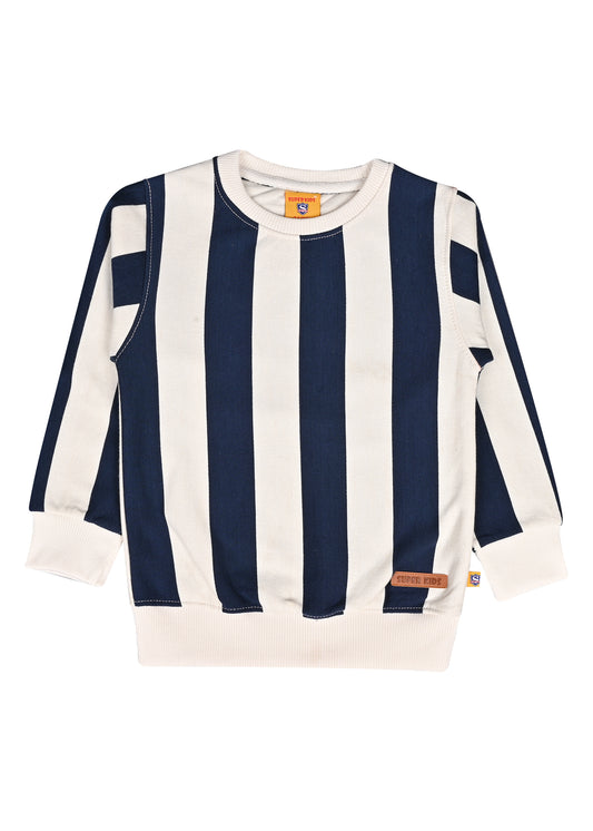 Stripped Lining Sweatshirt