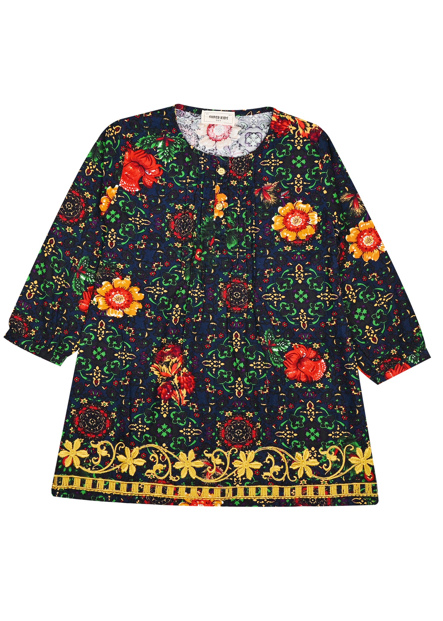 Corduroy Printed Top