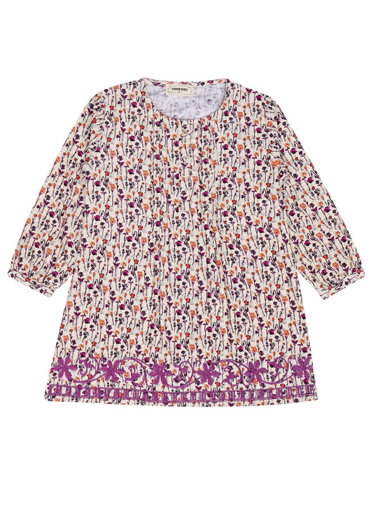 Corduroy Floral Printed Top