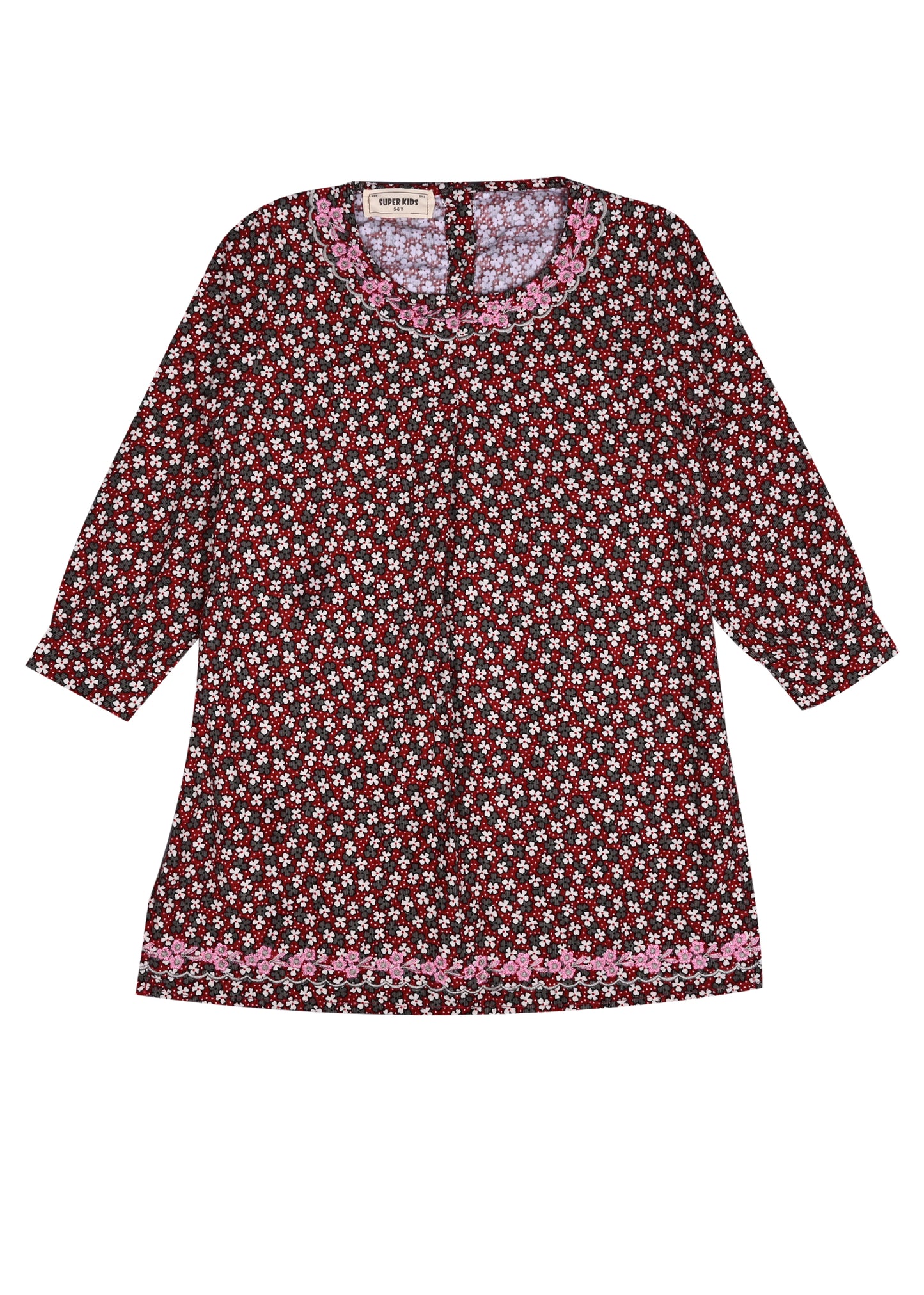 Corduroy Brown Printed TOP