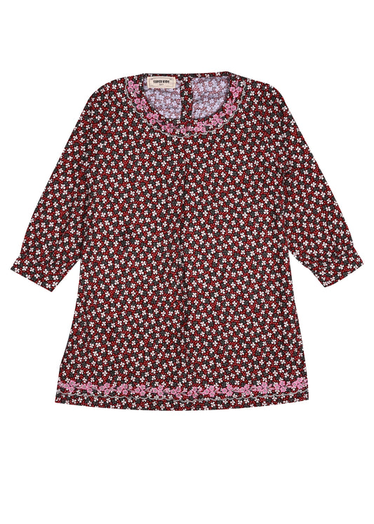 Corduroy Brown Printed TOP
