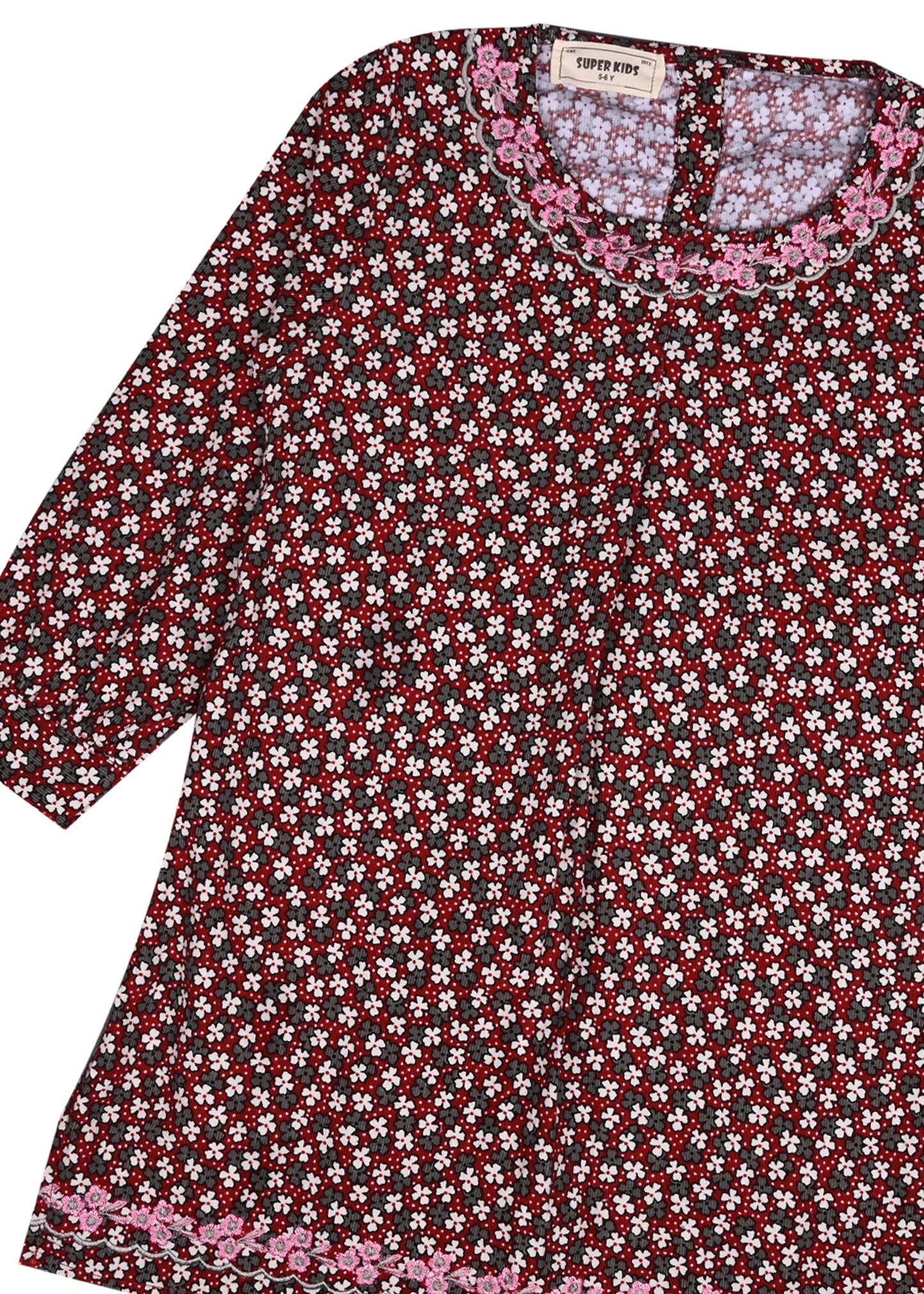 Corduroy Brown Printed TOP