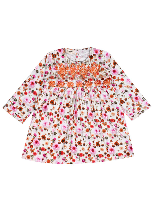 Corduroy White Floral TOP