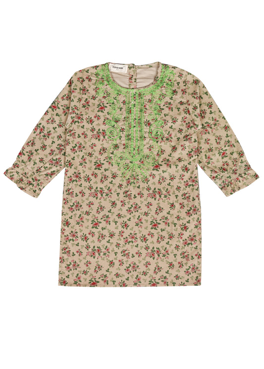 Corduroy Skin Printed Top